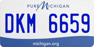 MI license plate DKM6659
