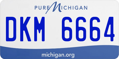 MI license plate DKM6664