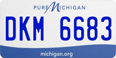 MI license plate DKM6683