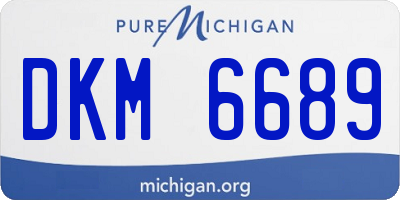 MI license plate DKM6689