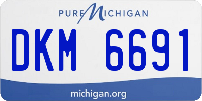 MI license plate DKM6691