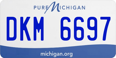 MI license plate DKM6697