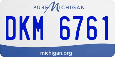MI license plate DKM6761