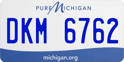 MI license plate DKM6762