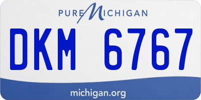 MI license plate DKM6767