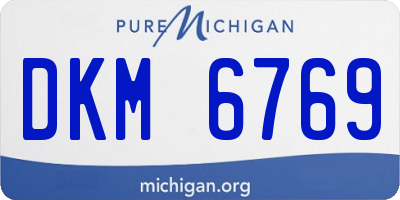 MI license plate DKM6769
