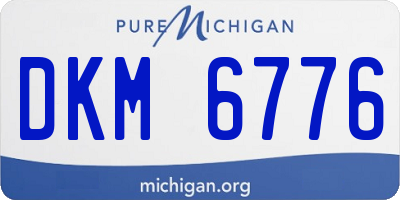 MI license plate DKM6776