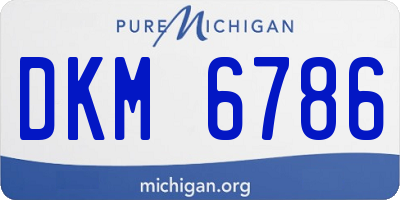 MI license plate DKM6786