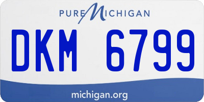 MI license plate DKM6799