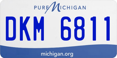 MI license plate DKM6811