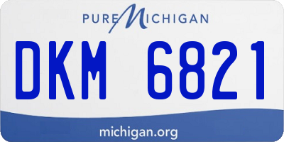 MI license plate DKM6821