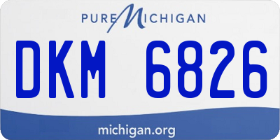 MI license plate DKM6826