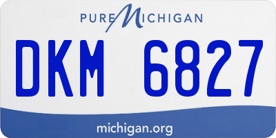 MI license plate DKM6827