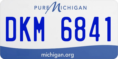 MI license plate DKM6841