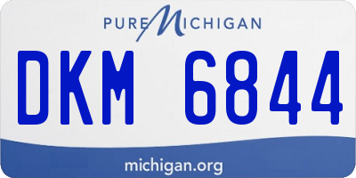 MI license plate DKM6844