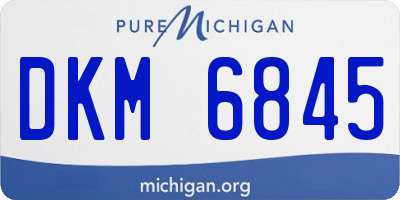 MI license plate DKM6845
