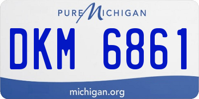MI license plate DKM6861