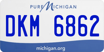 MI license plate DKM6862