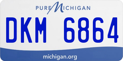 MI license plate DKM6864
