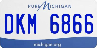 MI license plate DKM6866