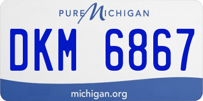 MI license plate DKM6867
