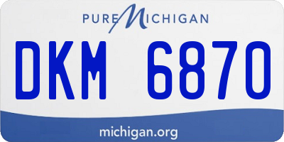 MI license plate DKM6870
