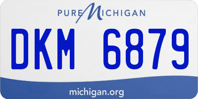 MI license plate DKM6879
