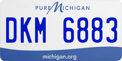 MI license plate DKM6883
