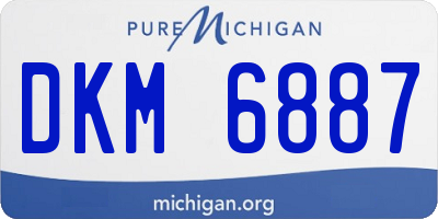 MI license plate DKM6887
