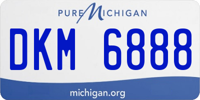 MI license plate DKM6888