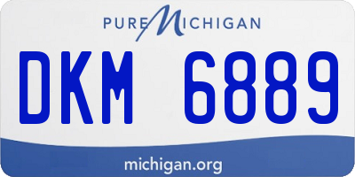 MI license plate DKM6889