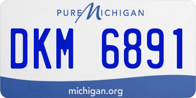 MI license plate DKM6891