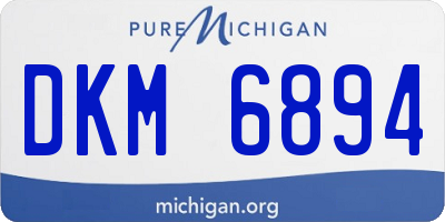 MI license plate DKM6894