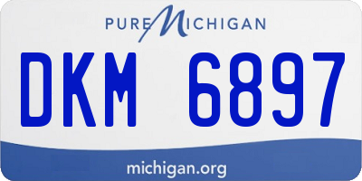 MI license plate DKM6897