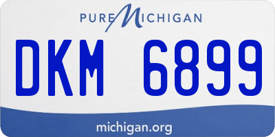 MI license plate DKM6899