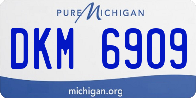 MI license plate DKM6909