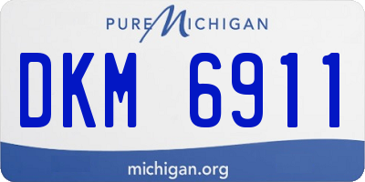 MI license plate DKM6911