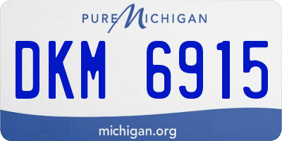 MI license plate DKM6915