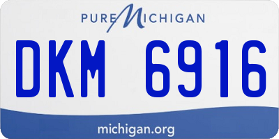 MI license plate DKM6916