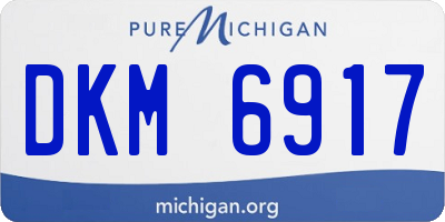 MI license plate DKM6917
