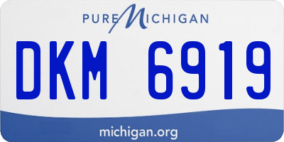 MI license plate DKM6919