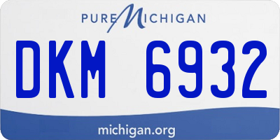MI license plate DKM6932