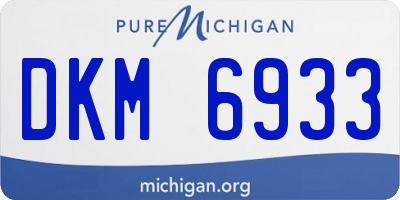 MI license plate DKM6933