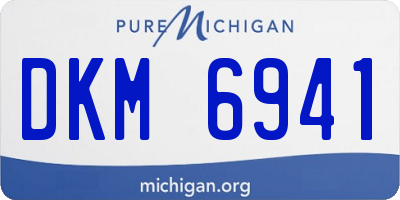 MI license plate DKM6941