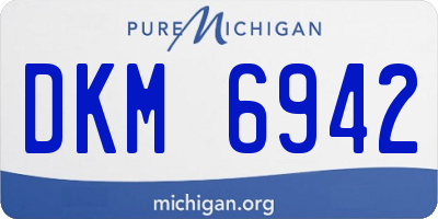 MI license plate DKM6942