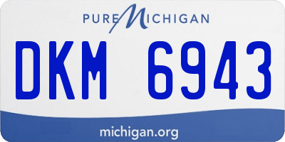 MI license plate DKM6943