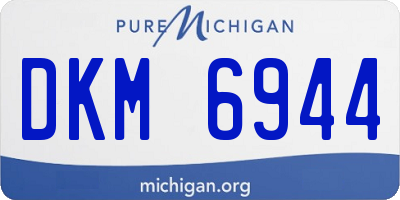 MI license plate DKM6944