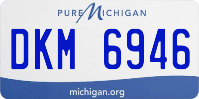 MI license plate DKM6946