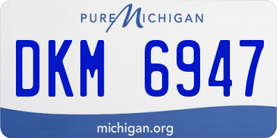 MI license plate DKM6947