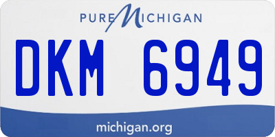 MI license plate DKM6949